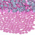 Bymitel Hotfix Crystal Rhinestones Round Gems Iron on DIY Jewelry Making Flat Back for Crafts,Lt. Rose, 1.3mm(SS3/2880pcs)