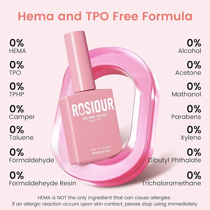 6PCS 18ml Nude Gel Nail Polish Set- Hema Free Nude Pink Yellow Soak off Gel Polish Set with Swatch Board- Light Pink Off-White Gel Colors Nail Art Manicure Salon DIY at Home for Women Girl