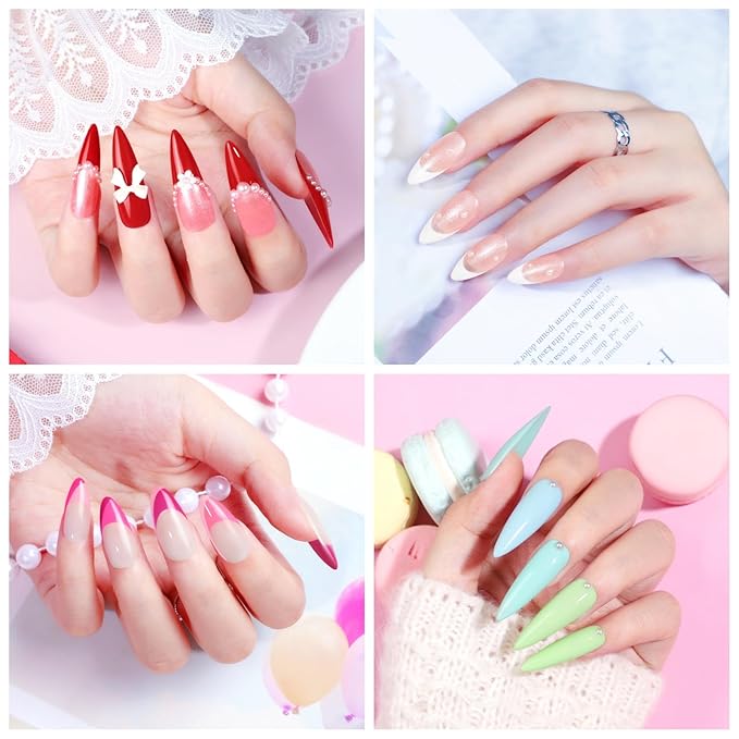 COSCELIA 40PCS Gel Nail Polish Set, 7ml 35 Colors Gel Polish with 5pcs Top and Base Coat Nude White Pink Red Blue Spring Colors All Seasons Nail Art Manicure Starter Kit Gifts for Women