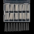 Tapered Extra Long Nail Tips, Ballerina Clear Acrylic Fake Nail Tips, Press On Nail False Nails with Box for Nail Salons and DIY Nail Art, 240PCS, 10 Sizes (Clear)