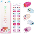 DANNI & TONI Kids Gel Nail Strips Bird Bee Butterfly Cat Eye Salon-Quality Peel & Stick Manicure for Children (Age 6+)– Safe, Long-Lasting, Easy to Apply | Birdie Buzz