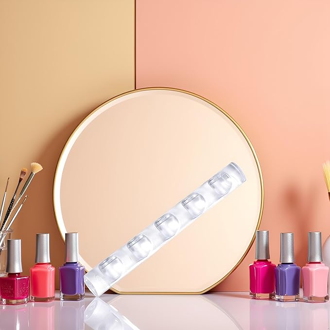 Brush Holder Nail Art Acrylic Simple Transparent Pen Brush Stand Brush Rest Brush Rest for 5 Nail Pens Gel Nails Nail Tools Nail Supplies Stylish Useful Paint Brush Holder Nail Art and Polish