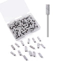 100pcs Small Nail Sanding Bands,3.1mm Mini Nail Sanding Mandrel Bits 240 Grit Extreme Fine Nail Drill Bits Nail File for Acrylic Nails Gel Manicure Pedicure Nail Prep Salon Supplies,Zebra