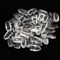 Dioche 50pcs Clear Glass Nail Polish Gel Color Display Card, Clear Glass Nail Art Color Display Tips for DIY Manicure Salon, Glass Exquisite Nail Decoration for Women, Wholesale Business