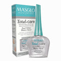 MASGLO Advanced Total Care Nail Strengthener – Post Gel Damage Recovery Treatment, 13-Free Vegan Fast-Dry Thickening Repair with Tea Tree Oil & Vitamins, Base Coat, Nacre White Tone & Shine (3in1)