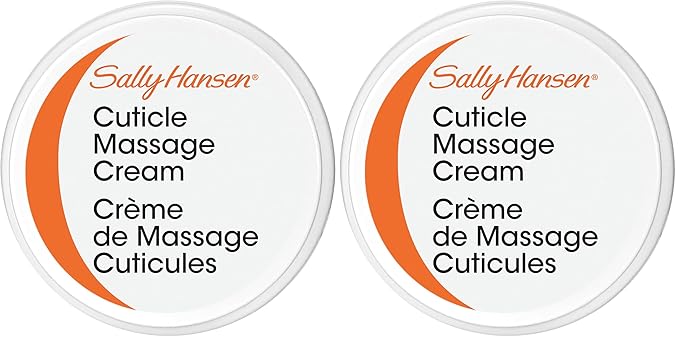 Sally Hansen Nail Treatment Cuticle Massage Cream™ | Moisturizing Cuticle Care | Nourishes & Conditions Dry Nails & Cuticles,(Pack of 2)