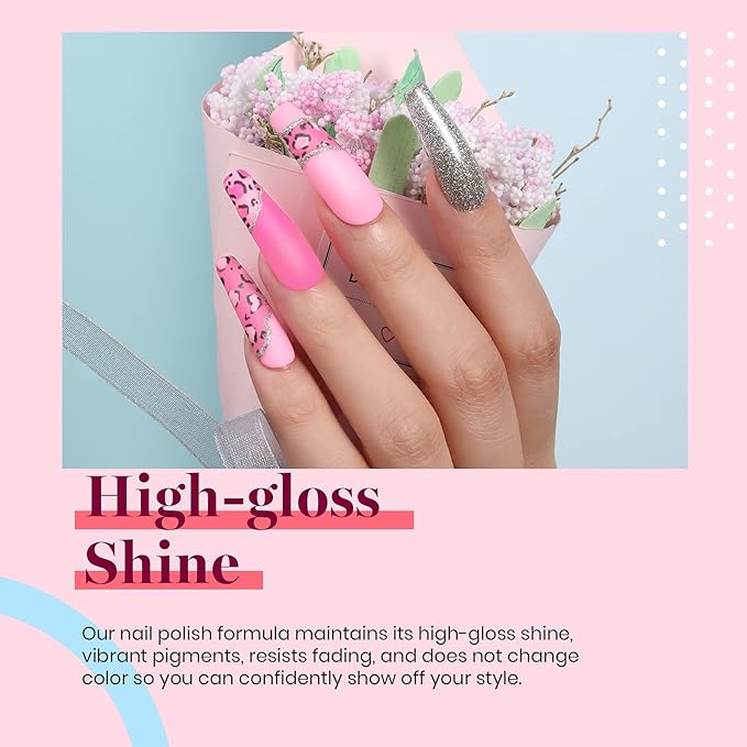 Beetles Pink Gel Polish - Bright Summer 15ML/0.51Fl Oz, Light Pink Gel Nail Polish, Soak Off UV LED Lamp Nail Art, Long-Lasting Manicure Salon DIY Home Spring Nails - Gifts for Her