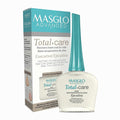MASGLO Advanced Total Care Nail Strengthener – Post Gel Damage Recovery Treatment, 13-Free Vegan Fast-Dry Thickening Repair with Tea Tree Oil & Vitamins, Base Coat, Executive Tone & Shine (3in1)