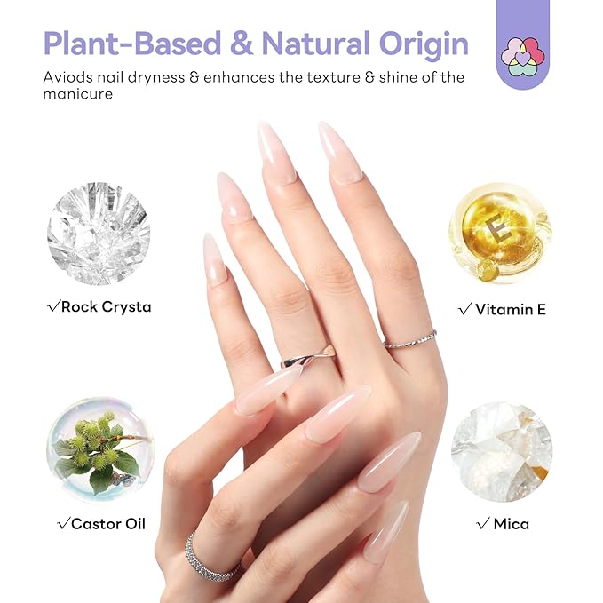 SAVILAND Extend Hard Gel for Nails: 120 g Large Capacity Builder Nail Gel Ultra Hard Sheer Nude 5-IN-1 Multifunctional Gel Nail Builder Base Strengthen Apex 30-Day Salon
