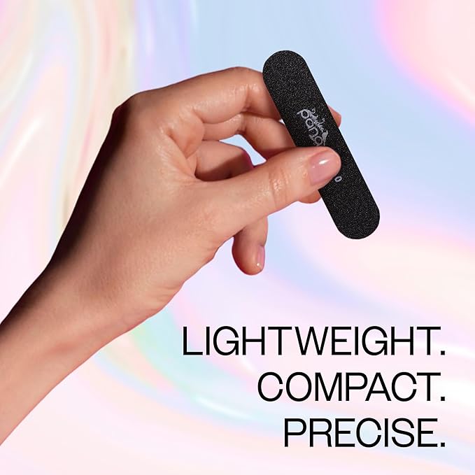 25PCS Mini Size PANA Professional Double Sided Nail Files - Black, 180/180 Grit - Emery Board Nail Buffering File Manicure Pedicure Nail Polisher Washable
