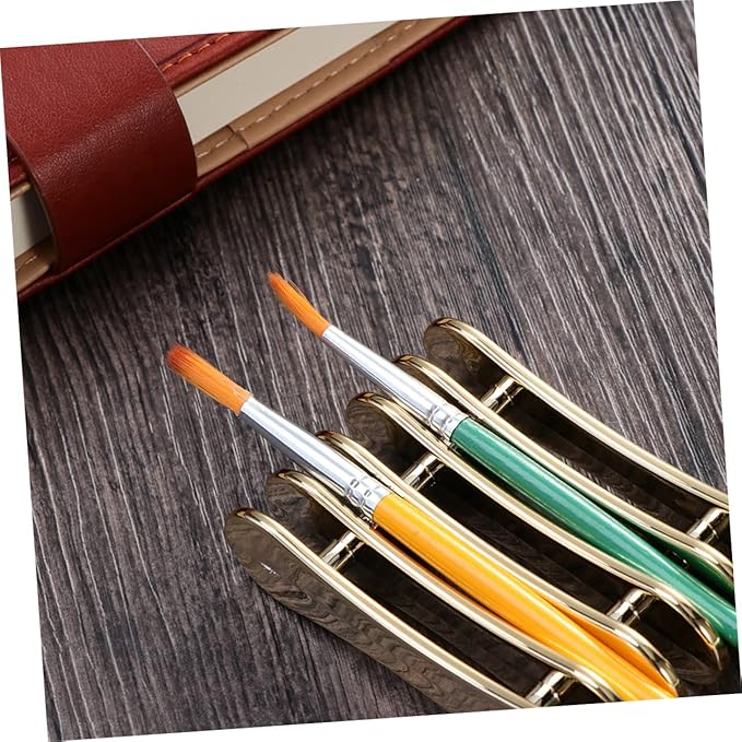Nail Art Pen Holder for 5 Pens Compact Manicure Stand 3.07X1.96X0.78 Inch Portable Nail Brush Organizer for Gel Polish Pens and Salon Tools