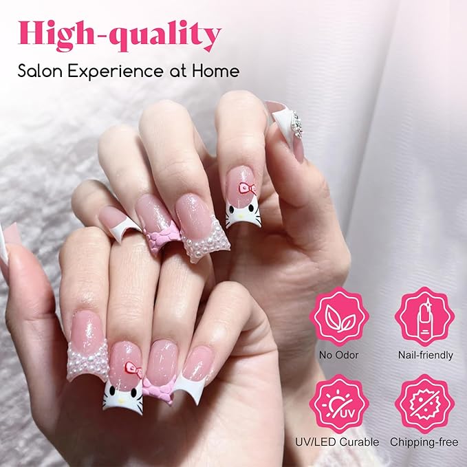504PCS Duck Nail Tips, 12 Sizes Full Cover, Clear Medium Soft Nail Tips for Acrylic & Press On Nails, Professional Y2K Nails for Daily, Party, Holiday