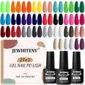 JEWHITENY 30pcs Gel Nail Polish Kit With 27 Colors + Matte Top Coat, Base Coat And Top Coat Polish Set For Manicure Nail Art Salon/Home Starter (Packaging May Vary)