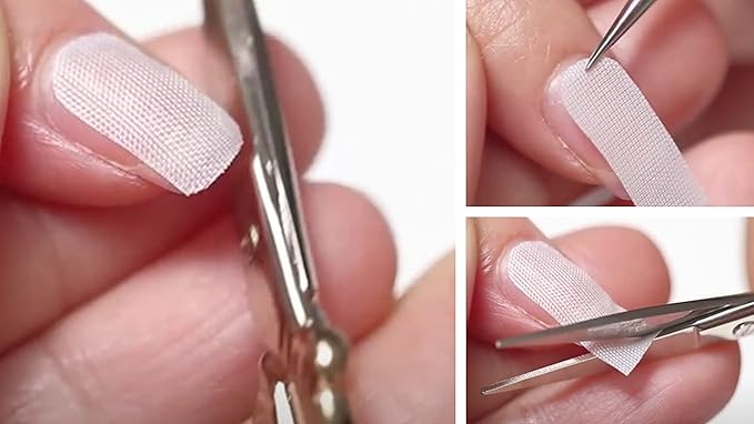 SHEBA NAILS Brush On Nail Resin Precut Fiberglass Nail Wrap Professional Kit Nail Extension and Repair Self-Adhesive Nail Wrap Kit