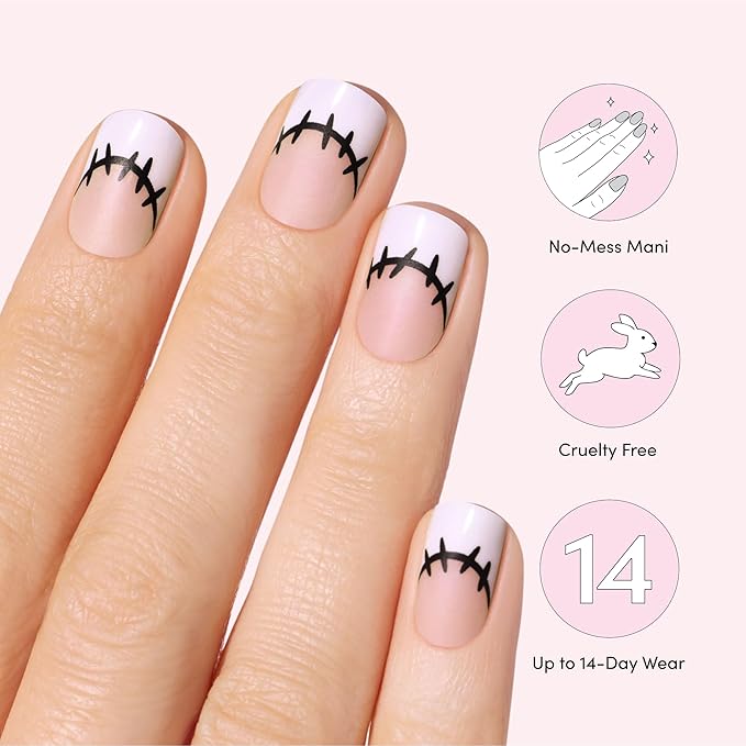 Dashing Diva Gloss Nail Strips - I Need My Mummy - UV Free, Chip Resistant, Long Lasting Gel Nail Stickers - 3-Piece Manicure Set - Contains 32 Wraps, 1 Prep Pad, 1 File