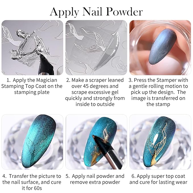 Born Pretty Magician Stamping Top Gel, Nail Stamping Gel Polish, Nail Art Stamping Gel, Nail Stamp for Nail Art Design