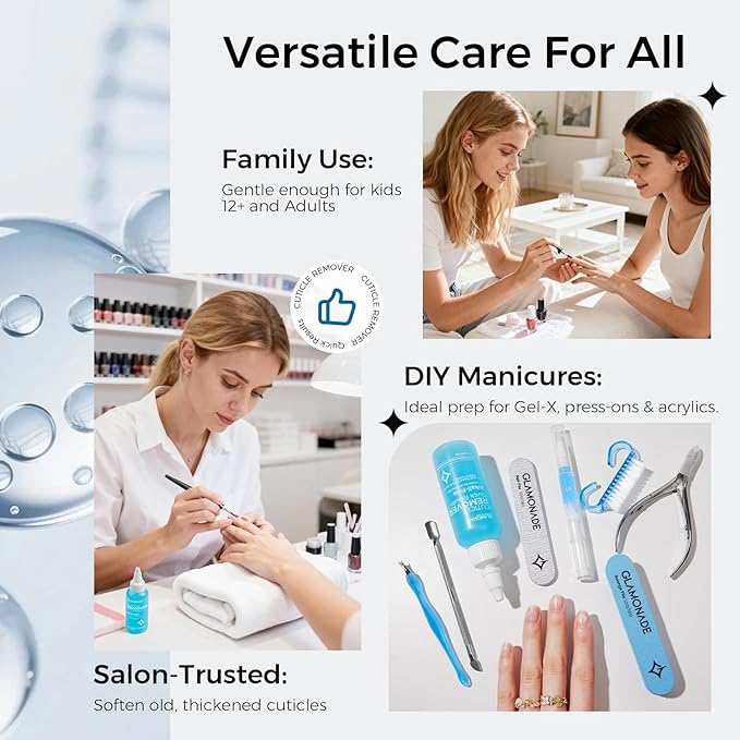 Instant Cuticle Remover Gel: Fast-Acting Cuticle Softener for Thick Cuticles & Hangnails, Salicylic Acid, Gentle for Sensitive Skin, Professional Manicure Prep & Nail Care