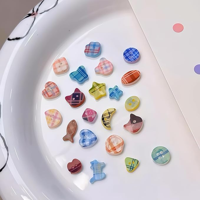3D Buttons Gel Nail Art Mold Silicone Tools Nails Button Small Model Resin Buckle Molds for Accessories Supplies
