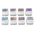 Nail Polish Glue Set 8 Colors Glitter Sparkling Sequins Nail Art Gel Paint for Nail Salon