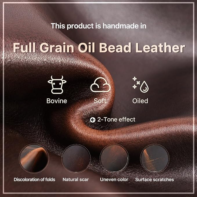 CONTACTS Full Grain Leather Manicure Set Case Travel Nail Clipper Pouch Empty for Men Personal Tools Pouch by Handmade (Case Only)