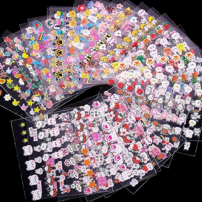 30 Sheets Easter Nail Art Stickers Rabbit Nail Sticker 3D Self-Adhesive Nail Decals Cute Cartoon Bunny Egg Nail Art Design for Women Nails Art Decorations Manicure Accessories