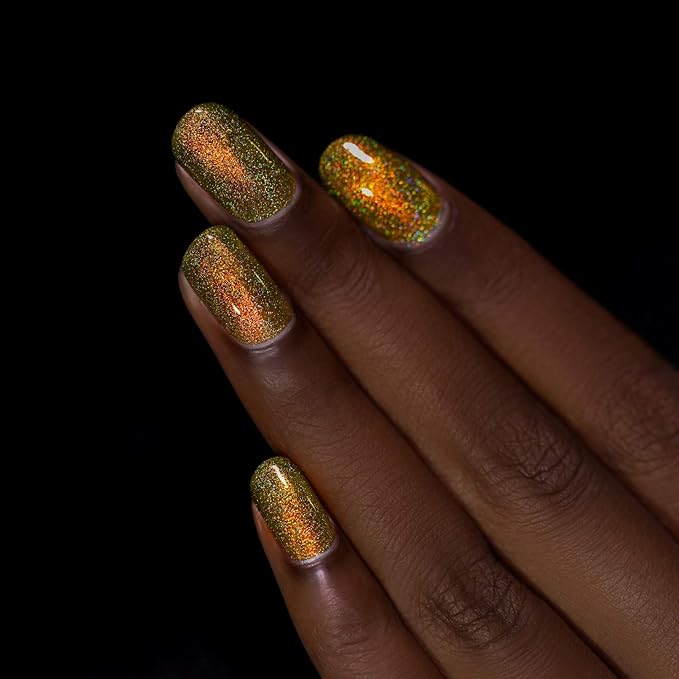ILNP Legacy - Olive-Yellow Holographic Nail Polish, Ultra Distinct, Chip Resistant, Non-Toxic, Vegan, Cruelty Free