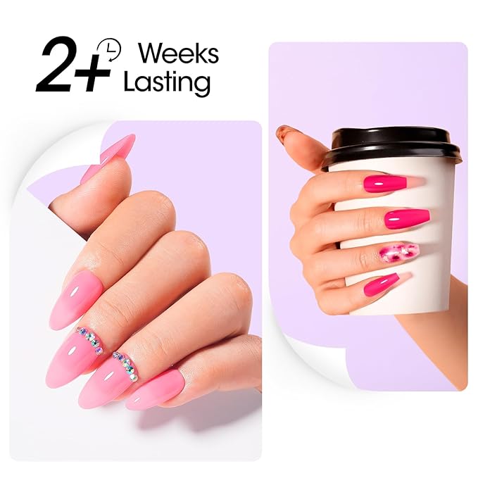 GELLEN Peel Off Gel Base Coat and Top Coat Set, Peelable Base Gel without Soaking, Clear Top Coat Nail Polish, UV LED Lamp Needed, Home DIY Nail Art Manicure Set