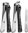 Nail Clippers Set for Men & Women – Professional Toenail Clippers for Thick Ingrown Nails for Seniors, Ultra Sharp Stainless Steel Fingernail Clipper & Nail Cutter, Gift Idea