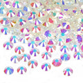 2880PCS Art Nail Rhinestones Non Hotfix Glue Fix Round Crystals Glass Flatback for DIY Jewelry Making with one Picking Pen (ss8 2880pcs, Starry Meteor)