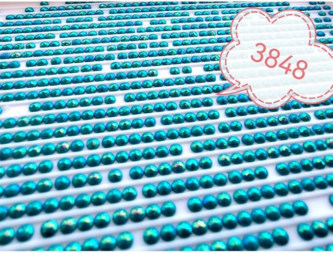40000PCS AB Beads for Diamond Painting, Diamond Painting Accessories, 20 Colors Round Drills Rhinestones for Crafts, Bead Art or Nails Art, 2.8MM