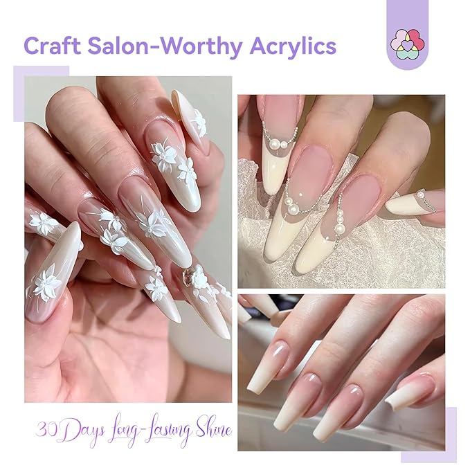 SAVILAND Advanced Monomer Acrylic Nail Liquid Kit: Pure EMA 16OZ Acrylic Liquid Low Odor Nail Monomer Liquid with 3 Pcs Acrylic Nail Brush Dappen Dish for French Nail Extension Carving DIY Home 500 ml