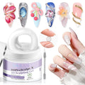 SAVILAND 60 g 3D Nail Gel: Strong Molding 3D Gel Nail Art Sculpture White Sculpting Gels No Wipe for Extension Non Sticky Gels Builder 3D DIY At Home Gift Set