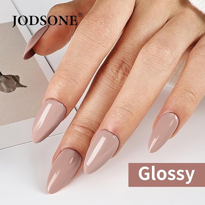JODSONE 16.5ml Dark Flesh color Soak Off Gel Nail Polish Professional U V Cured Nail Lacquer for Salon Quality Manicures at Home Long Lasting Chip Resistant Nail Art Polish