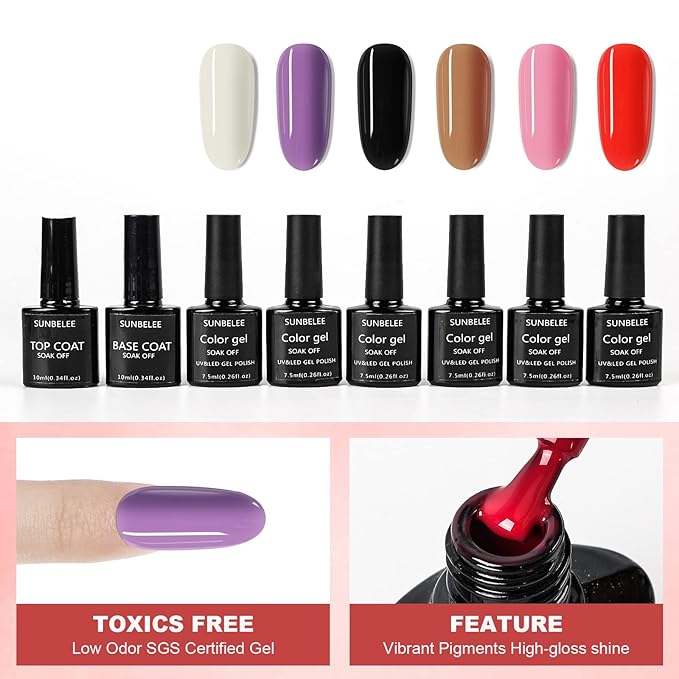 Professional Acrylic Nail Kit with UV Light, Gel Polish, Drill, Art Tips & Decoration - DIY Nail Art Tool & Supplies
