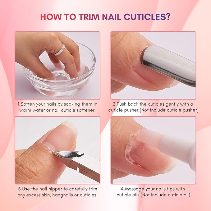 Makartt Cuticle Nipper, Full Jaw Sharp Nail Trimmer Cutter for Care & Prep, Manicure Kit for Home and Salon Use (Silver, Pack of 1)