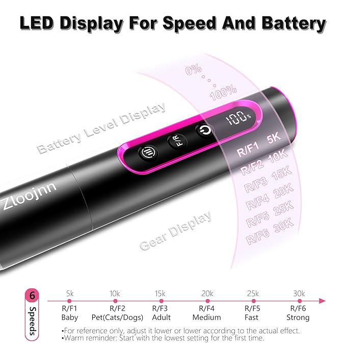 Professional Cordless Nail Drill Kit,Alloy Electric Nail File for Acrylic Nails Gel Polishing Callus Remover,30,000RPM with LED Display Rechargeable Quiet Manicure Pedicure Kit for DIY,Home Salon Use