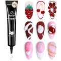 Beetles White Sculpting Gel for 3D Nail Art – Spring No Wipe 3D Rhinestone for Flowers Petals Ribbon & Relief Designs, Beginner Friendly UV/LED Nail Gel
