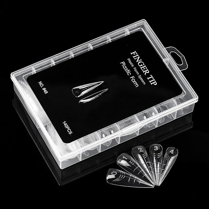 NMKL38 120PCS Dual Nail Forms 12 Sizes Extension Poly Nail Gel Full Cover Nail Molds (TI17V)