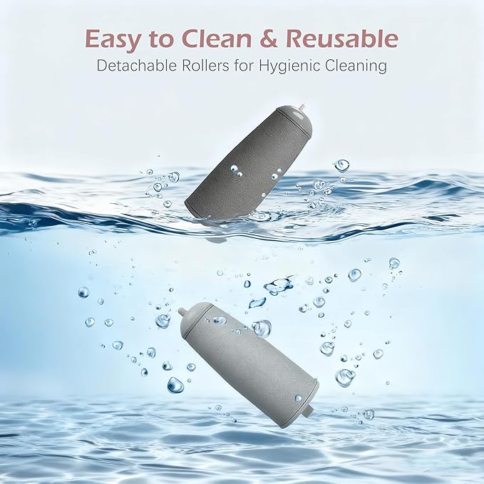 Glowelle Pedicures Replacement Heads for Flaweless Pedi Electric Foot File Replacements Bits, Electric Callus Remover Grinders Replacement Roller Heads (Fit Most Similar Model)