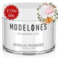 Modelones Acrylic Powder, 2.12oz Transparent Professional Clear Acrylic Nail Powder for Nails Extensiosn French Naisl Art 3D Flowers, Carving, Beginner-Friendly