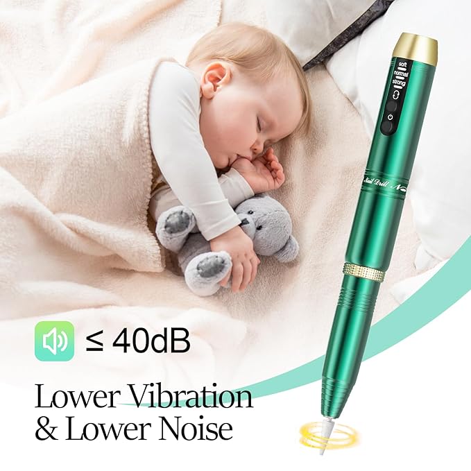 20000RPM Electric Nail Drill Rechargeable Compact Portable Efile Professional Manicure Cordless Pedicure Nail File Drill Kit for Acrylic Gel Nails and Home Salon Use