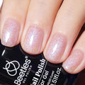 Beetles Glitter Gel Nail Polish, 15ML Purple Jelly Gel Polish Shimmer Neutral Nail Polish Sheer Translucent Effect Nail Concealer Soak Off UV Luminous Mirage Series Manicure Gift for Women