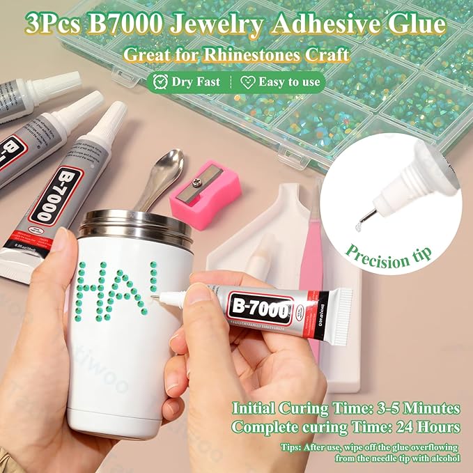 20000Pcs Dark Green Flatback Jelly Resin Rhinestones for Bedazzling, Mix Sizes Crystal Rhinestones Gems, Dark Green Flatback Rhinestone Gems Bedazzling for Crafts DIY Face Makeup Tumblers