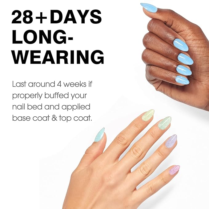 CANNI Gel Polish Glitter Gel Nail Polish Set, 8 Colors Sugar Silver Pink Orange Green Blue Shiny Glitter Gel Polish U V LED Soak Off Fairy Manicure Kit Gift for Women Girls