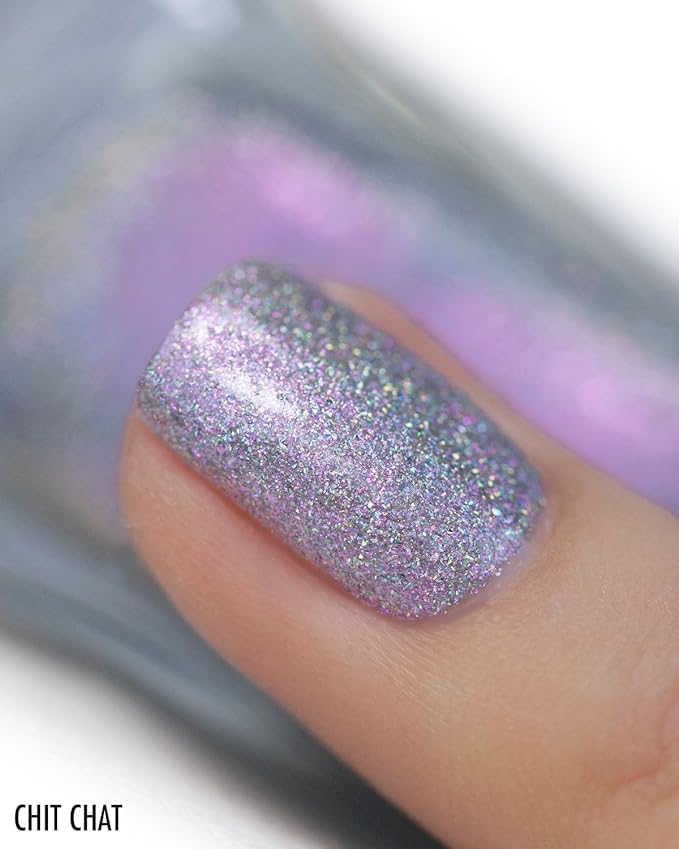 ILNP Chit Chat - Purple to Pink to Gold Color Kissed Ultra Holo Nail Polish
