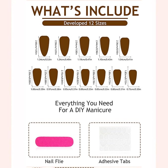 Press on Nails Medium Almond Fake Nails French Artificial Nail Flowers Embossed and Rhinestones Designs for Women 24pcs