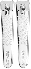 Revlon Mini Nail Clipper, Nail Care Tools, Curved Blade for Trimming & Grooming, Easy to Use (Pack of 2)