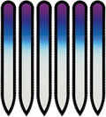 Mont Bleu Rainbow Crystal Nail File in Black Pouch - Czech Tempered Glass - Handmade in Bohemia (Czech Republic)