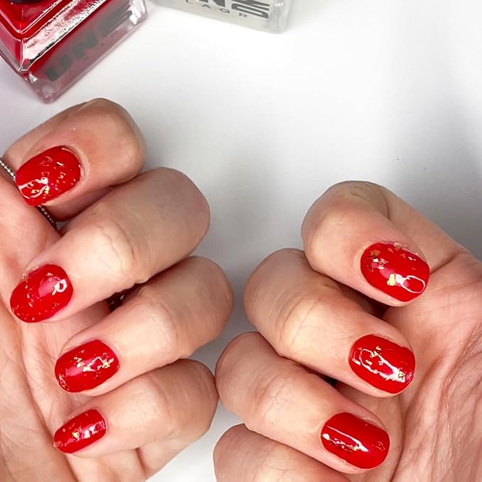 UNDN Vegan Nail Polish - Roulette - Jelly Bright Red Nail Polish for Women and Men - Long Lasting, Durable Finish - Cruelty Free - 0.5 oz
