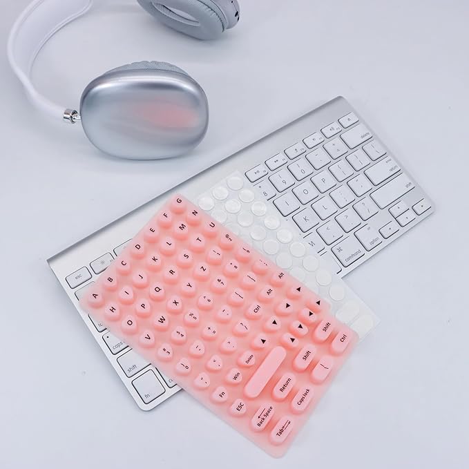 Skin Care Tools, Raised Keyboard Stickers for Long Nails with Letters,Heart-Shaped Reusable Adhesive Protective Type Long Nail Keyboard Stickers for Typing, Gaming & Nail Art (70 Pcs)